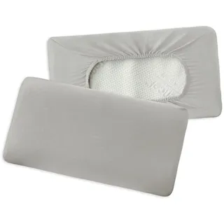 Traumschlaf Premium Interlock Jersey Universal Bezug für Nackenstützkissen ca. 40x60 cm - 40x80 cm | grau - grau