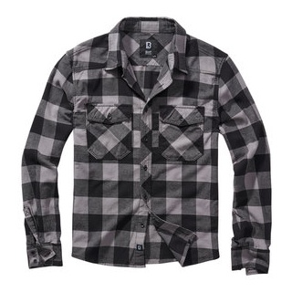 Brandit Check Hemd grau XL