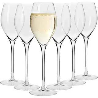Krosno Große Prosecco- und Sektgläser Harmony, 6er Set, 300 ml