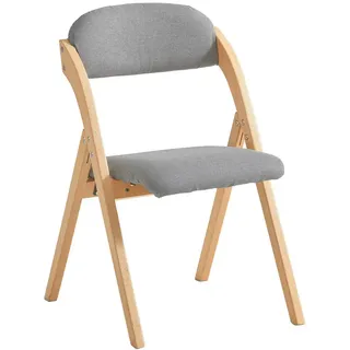 SoBuy Klappstuhl Stoff grau