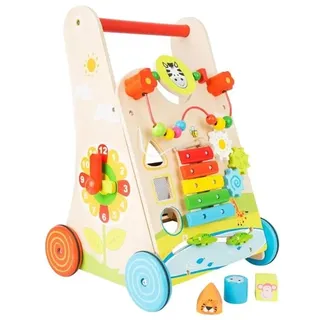 - Wooden Baby Walker Walker Colorful