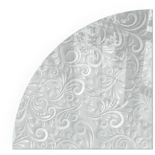 Tulup Funkenschutzplatte Glas 100 x 100 x 0,4 cm Grau