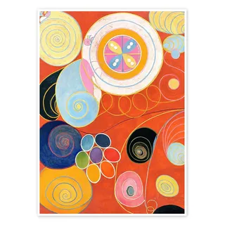 Posterlounge Die zehn Größten, Nr. 3, Jünglingsalter Poster | 30 x 40 cm von Hilma af Klint Bunt Wandbilder Wanddeko