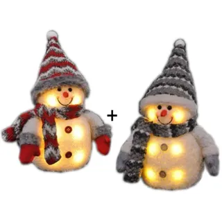 Gravidus Schneemann 2er Set grau/rot