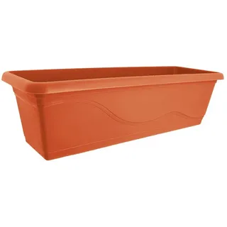 HTI-Living Blumenkasten Blumenkasten Madrid mit Wasserspeicher 60 cm (1 St., 1 Blumenkasten aus Kunststoff) orange