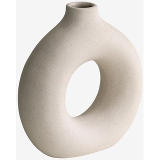 SKLUM Keramikvase Dalita ↑18 cm Creme-Beige