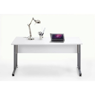FMD Schreibtisch Calvia, 160 x 80 cm Holz Weiß