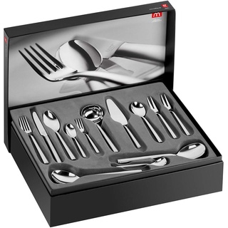 ZWILLING Senses Besteck-Set, 68-teilig, Für 12 Personen, 18/10 Edelstahl/Hochwertiger Klingenstahl, Mattiert