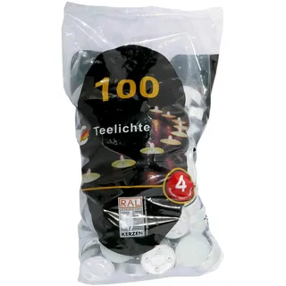 100er Btl. Teelichte 4H RAL