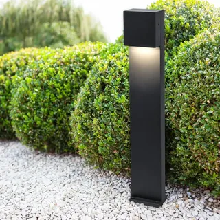 Lutec Außenleuchte Aluminium, Metall, Stahl 1x9,5W 800lm IP54 schwarz