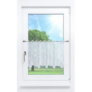 Plauener Spitze® Scheibengardine Melanie (1 St), transparent, HxB 45x210.6cm orange 210 cm x 45 cm