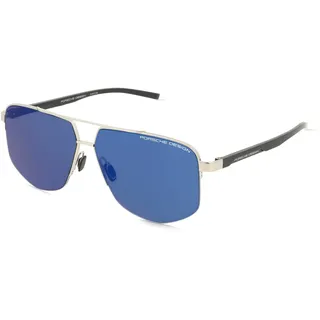 Porsche Design P8943 Herren-Sonnenbrille Vollrand Quadratisch Metall-Gestell, grau