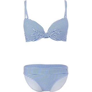s.Oliver Bügel-Bikini Damen Blau/Weiß 36 Cup C