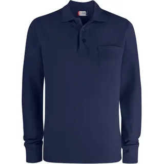 Clique Basic Polo Pocket blau XL