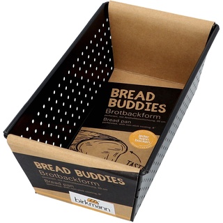 Brot Backform Kastenform perforiert Antihaft Bread Buddies 20 x 11,5 cm Birkmann