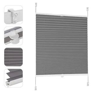 Sekey Plissee 55 x 120 cm Dunkelgrau