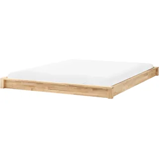 Beliani Bett 180 x 200 cm Hellbraun
