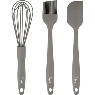LURCH Flexi Starter Tools 3er Set, Teigschaber, Pinsel, Schneebesen, backen, Basis-Set