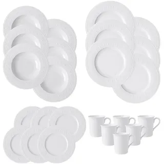 Villeroy & Boch Cellini Kombiservice 24-tlg. weiß
