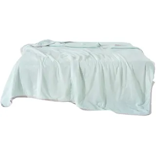 Musselin Decke Erwachsene, Bettdecke 180x200cm, Sommer Decke, Sommerdecke für Menschen Besser Schlafen Bei Hitze, Leichte Sommerdecke für Sommer Selbstkühlende Schweißableitend Und Atmungsaktiv,Grün