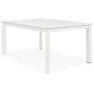 BIZZOTTO Konnor Gartentisch 160 x 110-160 x 78 cm Weiß