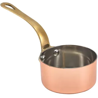 Genware Mini Copper Sauce Pan 7 x 3.75cm Set of 6