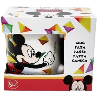 Disney Tasse Mickey Mouse Mickey Maus Tasse aus Keramik für Frühstück Snacks 24cl