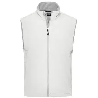 Men's Softshell Vest Trendige Weste aus Softshell weiß, Gr. 3XL