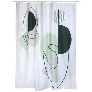 MSV Duschvorhang Minimalist 180 x 200 cm weiß