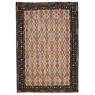 Kelim Afghan Old Stil Teppich 405x570