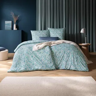 Estella Tina floral cyan 155 x 220 cm + 80 x 80 cm