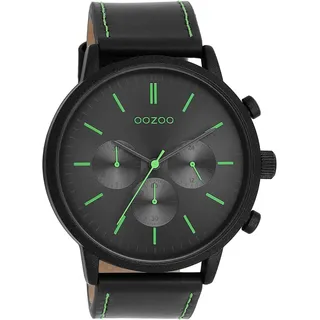 Oozoo Timepieces Herren Uhr | Armbanduhr Herren mit Lederarmband | Hochwertige Uhr für Männer | Edle Analog Herrenuhr in rund | C11200