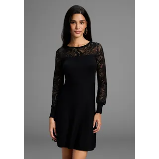 MELROSE Strickkleid Mini schwarz 36