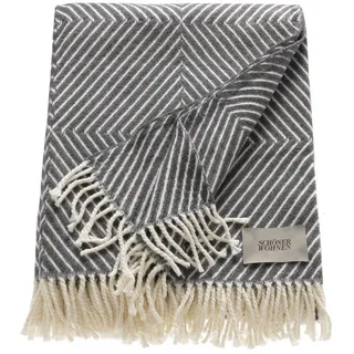 Wohndecke Tebas, SCHÖNER WOHNEN-Kollektion, mit Streifenmuster, Kuscheldecke grau