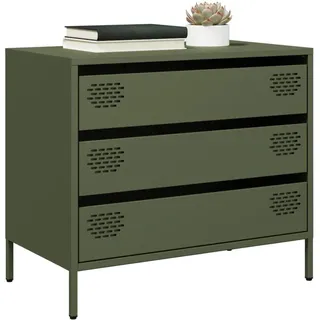 vidaXL Sideboard 68 x 39 x 58,5 cm Olivgrün