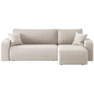 kaiser möbel Ecksofa Beige, Textil, 4-Sitzer, L-Form,L-Form, 244x142 cm, Wohnzimmer, Sofas & Couches, Wohnlandschaften, Ecksofas