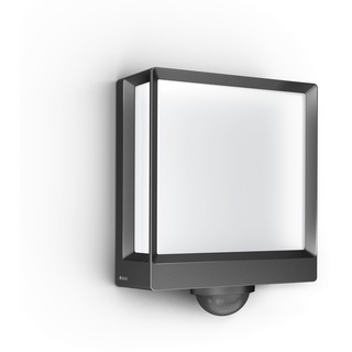 Steinel LED Außenwandleuchte L 40 SC, 180° Bewegungsmelder, smarte Außenleuchte, Softlichtstart, bedienbar per App, Anthrazit