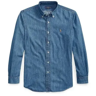 Ralph Lauren Polo Ralph Lauren Herren Jeanshemd blau, blau, NOS