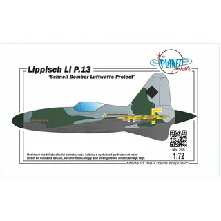 Planet Models Lippisch Li P.13 Schnell Bomber Luftwaffe Project