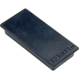 Franken Haftmagnet Magnet schwarz, Kunststoff 2,3 x 5,0 cm, 10 St.