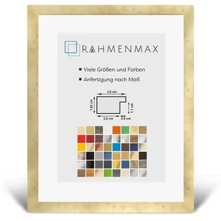 RahmenMax PuzzelMax Puzzlerahmen Bilderrahmen Posterrahmen 50x70 cm Gold Antik 70x50 cm mit klarem Kunstglas