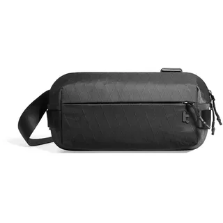 tomtoc X-Pac EDC Sling Bag 3L Herren Damen, Wasserdichte Tasche, Schwarz | Passend Für Switch 2 Oder iPad mini, Leichte Umhängetasche Und Brusttasche, Crossbody Bag Für Reise Und Alltag