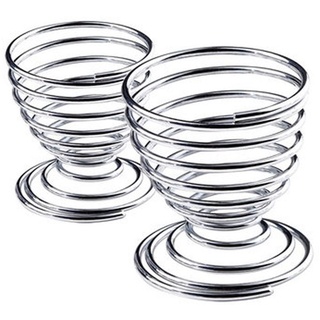 Metall Eierbecher Spirale Küche Frühstück Hartgekochter Federhalter Eierbecher Nettes Design