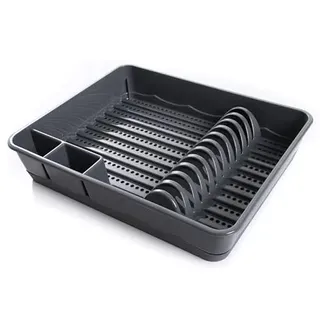 rg-vertrieb Abtropfgestell Abtropfständer Geschirrablage Abtropfschale Abtropfgitter Abtropfkorb Geschirr Korb 42 x 34cm (Grau)