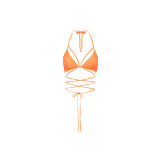 LSCN BY LASCANA Triangel-Bikini-Top Damen neon orange Gr.34 Cup A/B