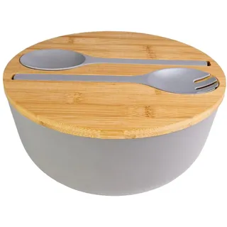 Intirilife Salatschüssel grau 4-tlg.