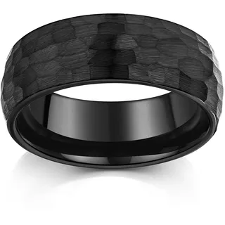 ZEEme Wolfram Fingerring Schwarz Gr. 66