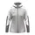 Kapuzenjacke Damen hellgrau/weiß/grau M