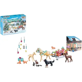 Playmobil Horses of Waterfall - Adventskalender Pferde: Weihnachtliche Schlittenfahrt