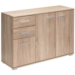 CASARIA Kommode Alba 107 x 75 x 35 cm Braun / Weiß